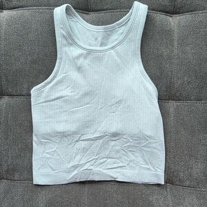 Lululemon Ebb to Street Chambray Cropped